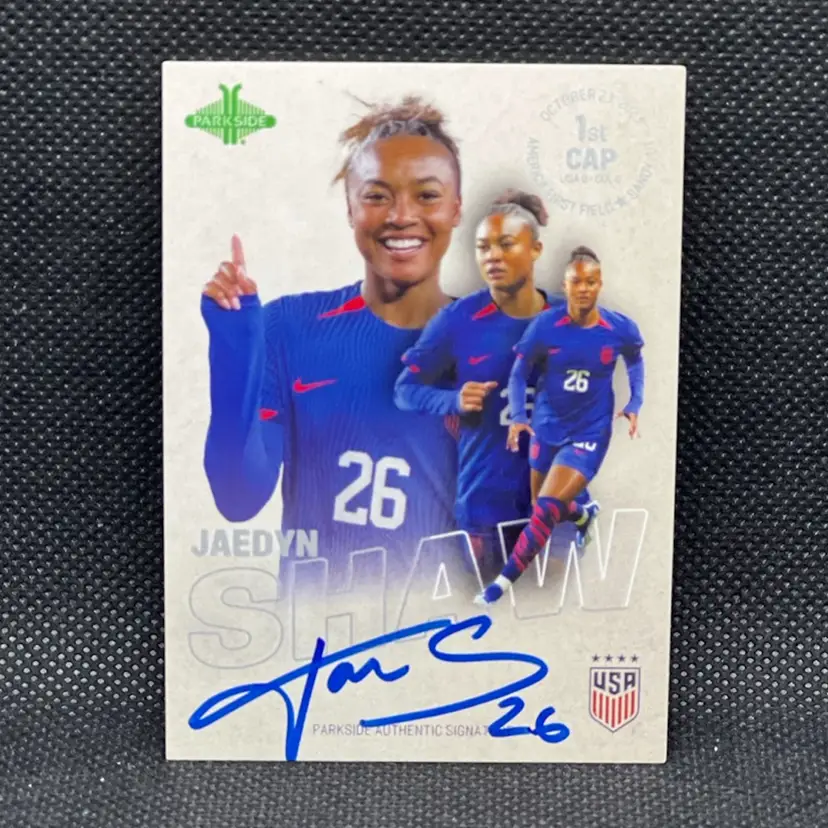 Jaedyn Shaw 2023 Parkside ReCap autograph silver 2/99 Soccer Card