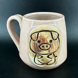 MW Wardell Pottery Pig Coffee Mug