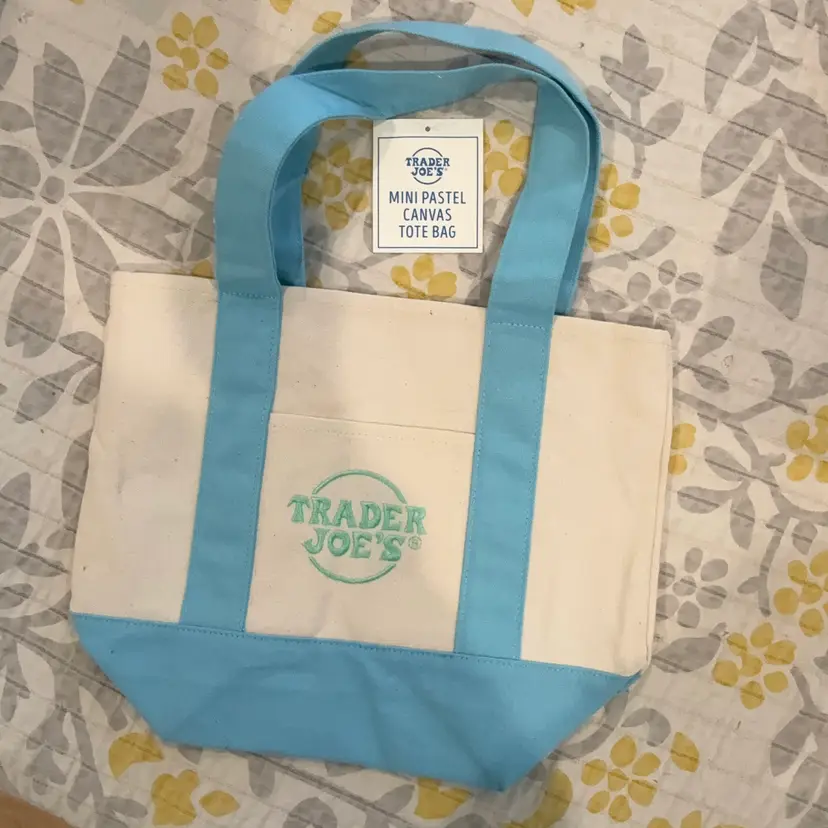 Trader Joe’s Mini Tote Bag - Baby Blue