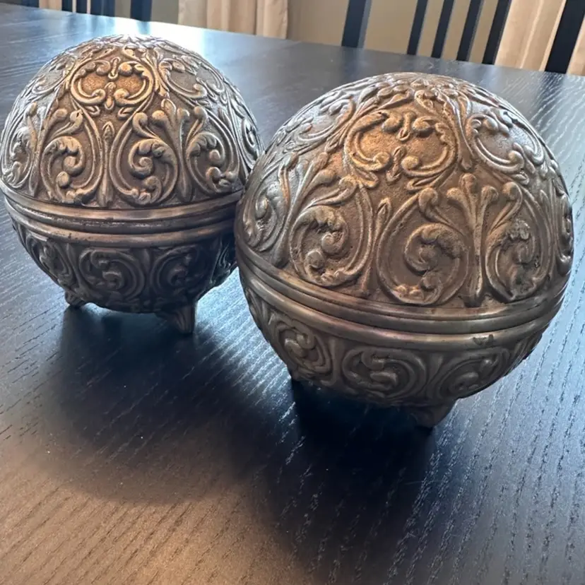 Art Nouveau Style Pair Of Oil Lamps