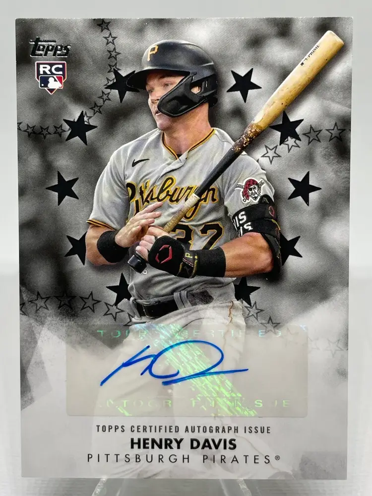 2024 Topps Series Baseball Stars Autographs Henry Davis PIRATES Black /199 RC
