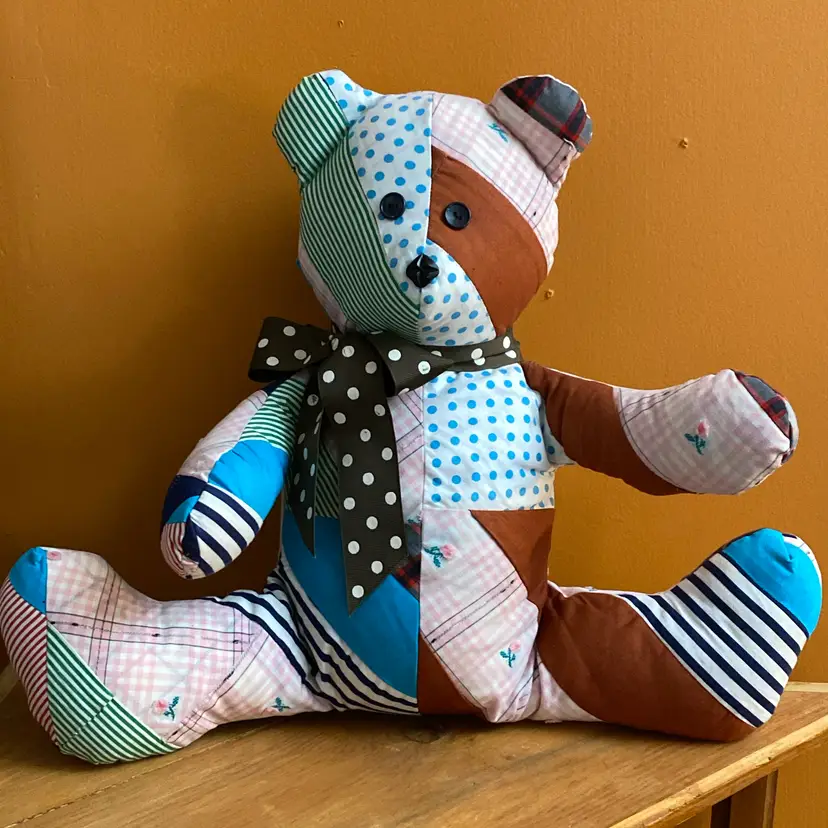 Vintage Quilt Teddy Bear