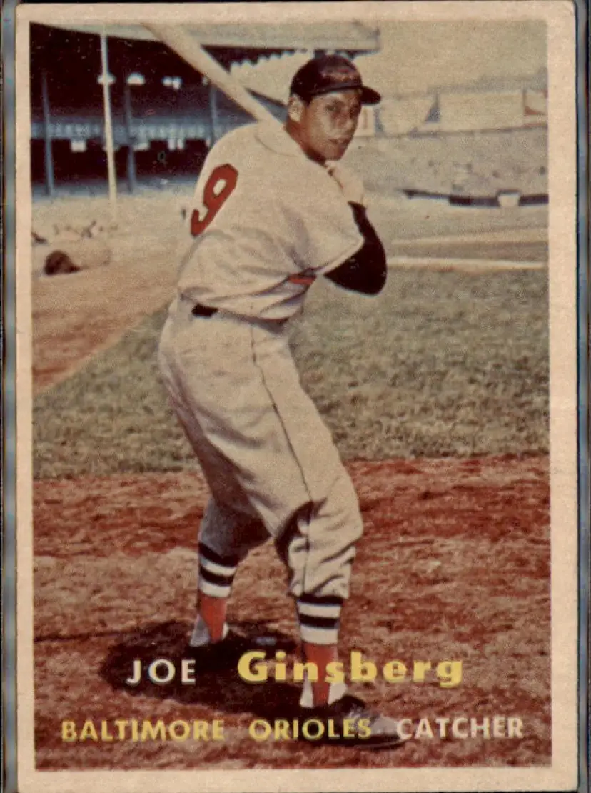 1957 Topps #236 Joe Ginsberg - ( pk1 ) - Baltimore Orioles
