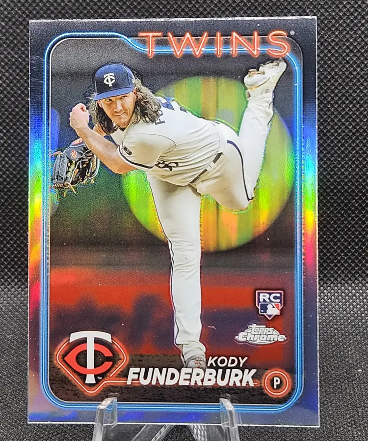 2024 Topps Chrome Refractor Kody Funderburk RC Minnesota Twins #297
