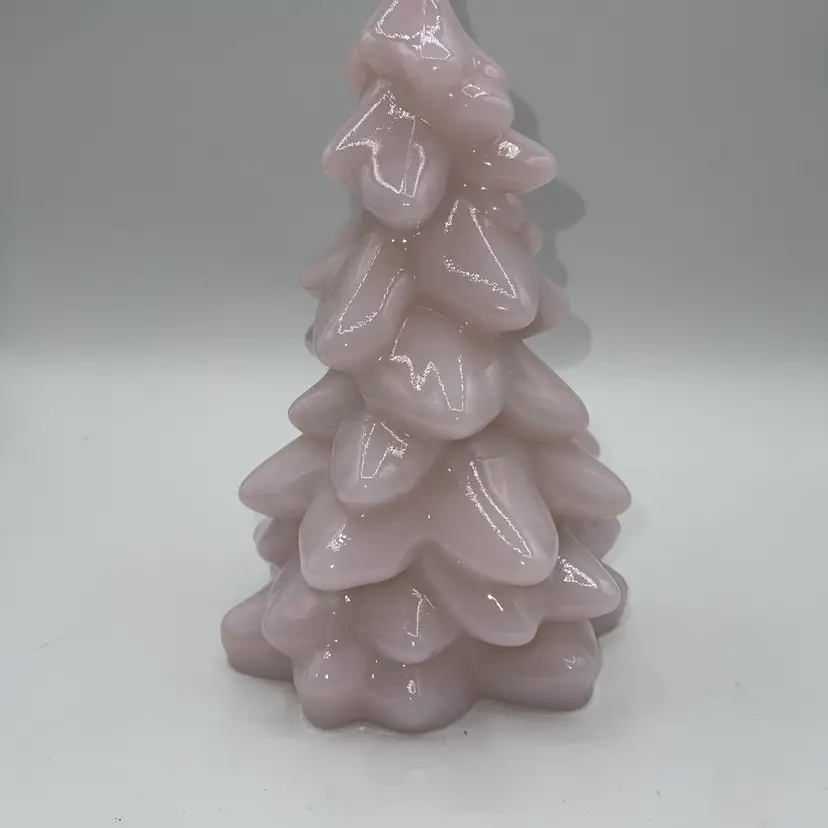 Mosser Pale Pink Glass Tree 8”