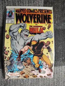 VTG 1990 Marvel Presents Wolverine vs Hulk #61 Comics First Print Collectible