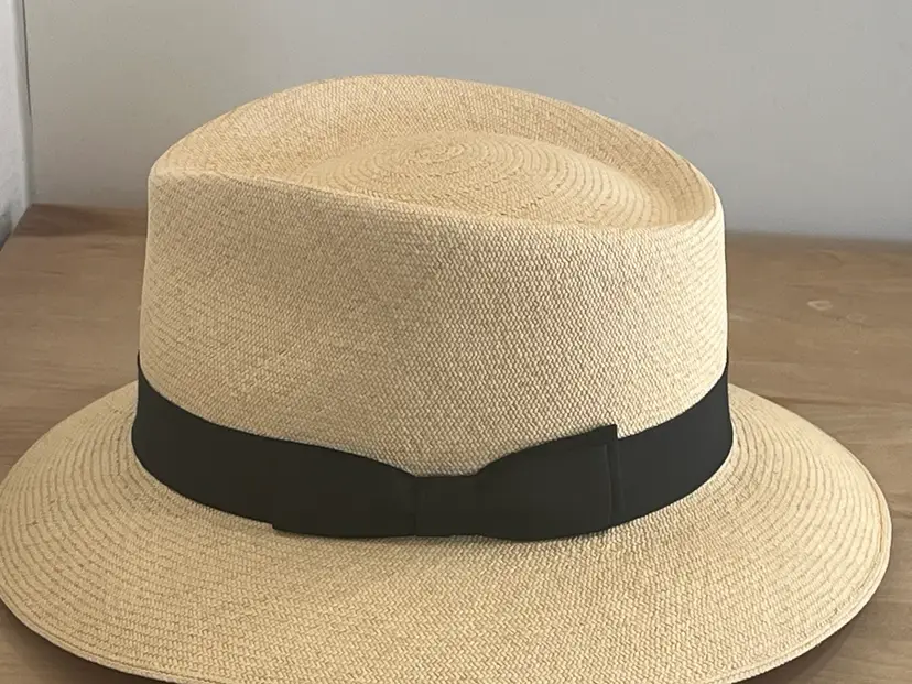 NEWT Genuine Montecristi Panama Hat Honolulu Hawaii 57 1/8 NEW Handwoven Art