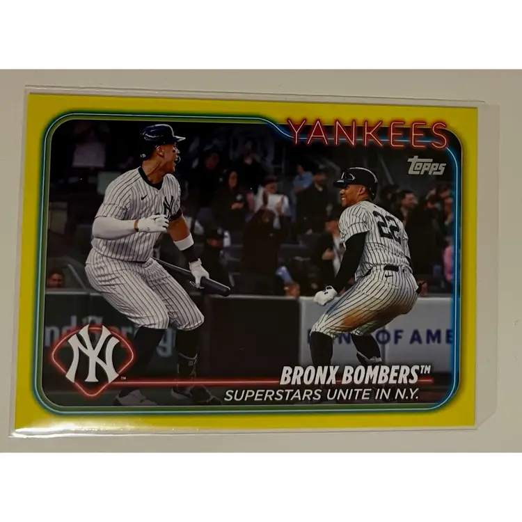 Aaron Judge Juan Soto Bronx Bombers Yellow Border New York Yankees