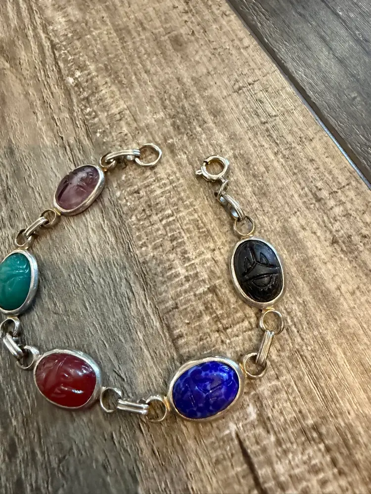 Vintage Scarab Bracelet