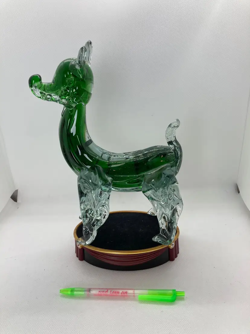 Vtg Art Glass Large Scottish Terrier Scottie Dog Figurine Heavy