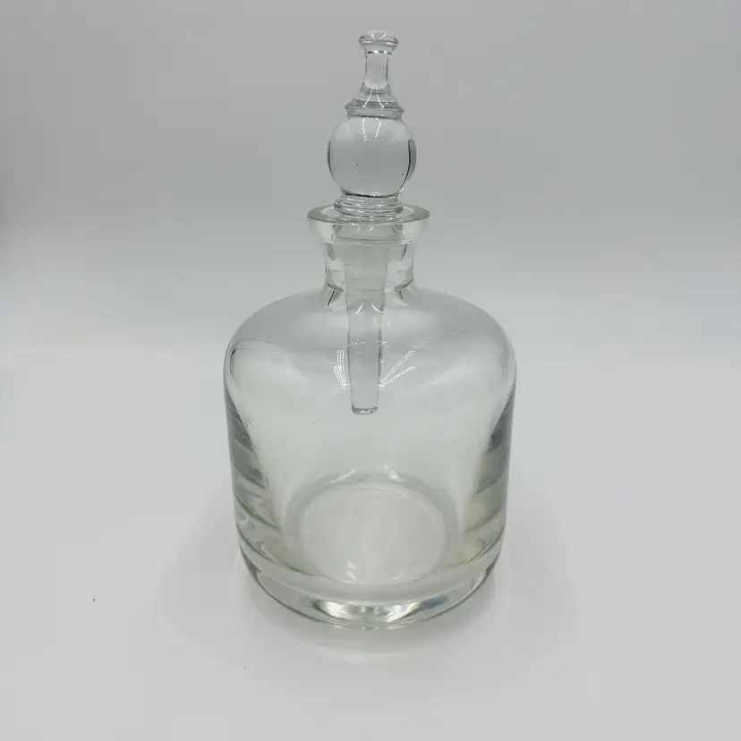 Spiegelau Decanter Bottle Lidded Crystal Home Decor Vintage Lid Glass Clear