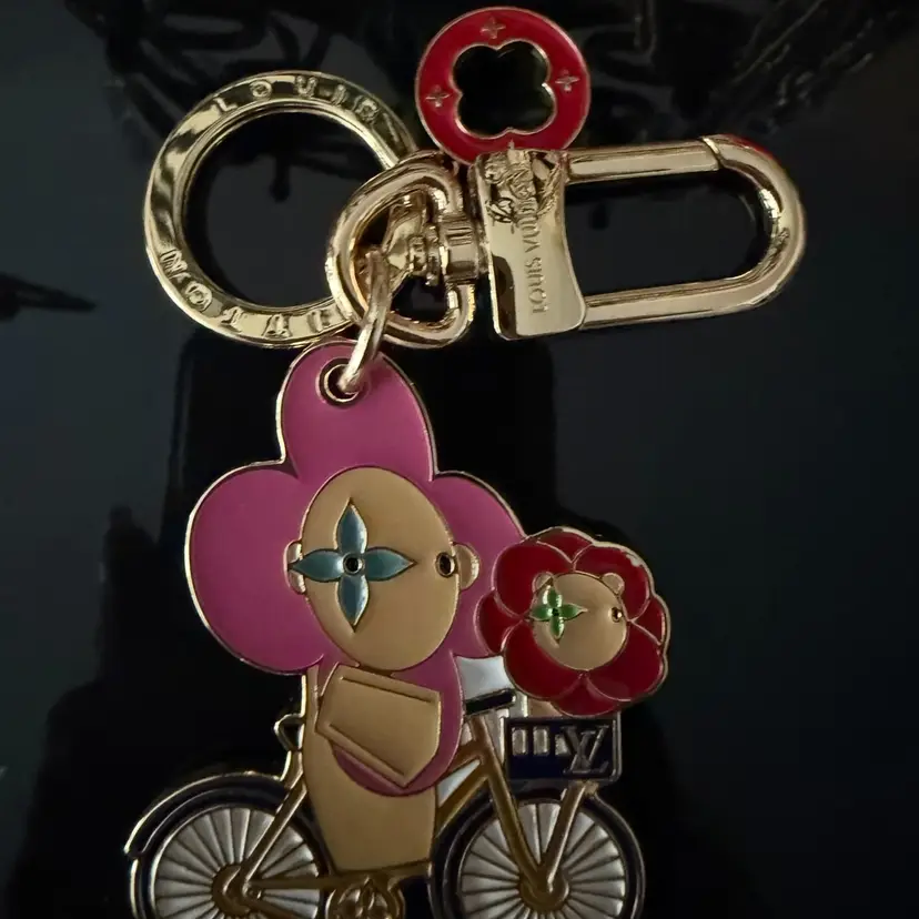 Vivi Upcycled Charm Keychain