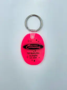 Neon Pink w/ Black Lettering - New Beverly Cinema Keychain - Various Colors