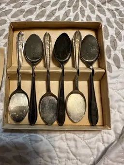 Vintage Loxley Ice Cream Spoon Setting