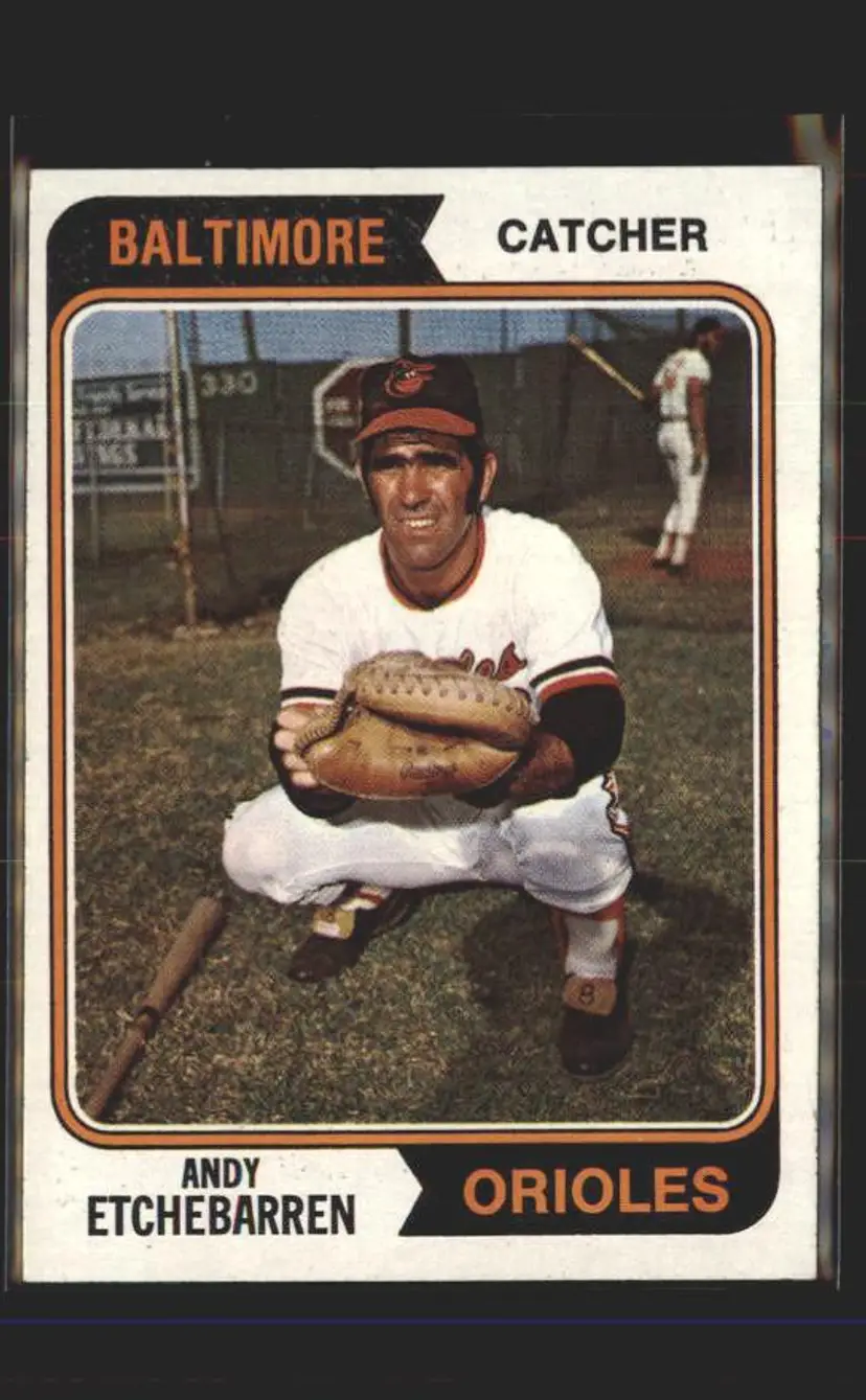 1974 Topps #488 Andy Etchebarren - (pk5) - Baltimore Orioles