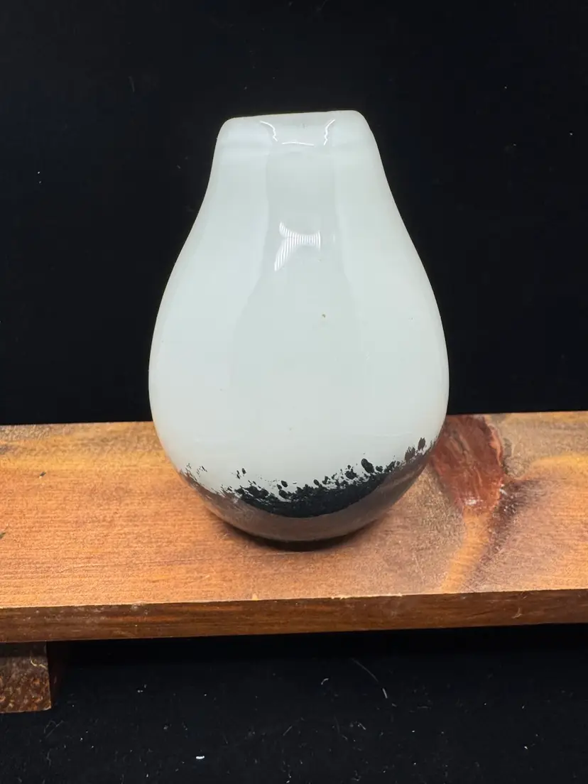 Art Glass Bud Vase, Made In China, 4”