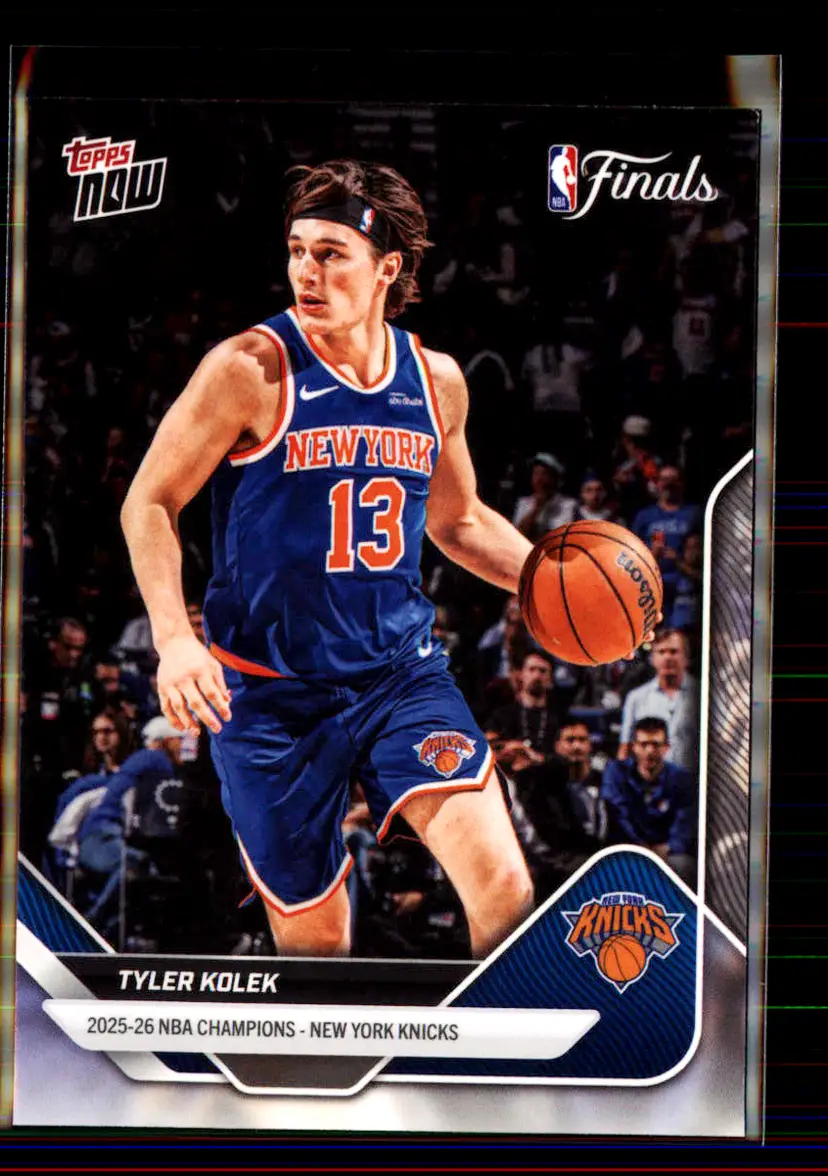 Tyler Kolek 2026 Topps Now NBA Champions New York Knicks #C12 - New York Knicks - (2-123)