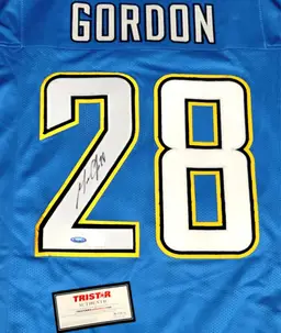 Melvin Gordon Autographed Jersey #28 COA San Diego Chargers TRISTAR Pristine!