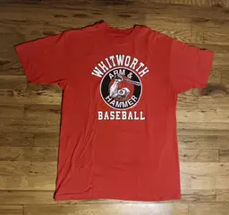 Vintage t-shirt Single Stitch college baseball Arm & Hammer Whitworth Pirates