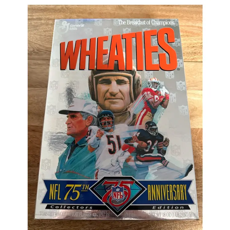 Wheaties NFL 75th Anniversary Box - Empty
