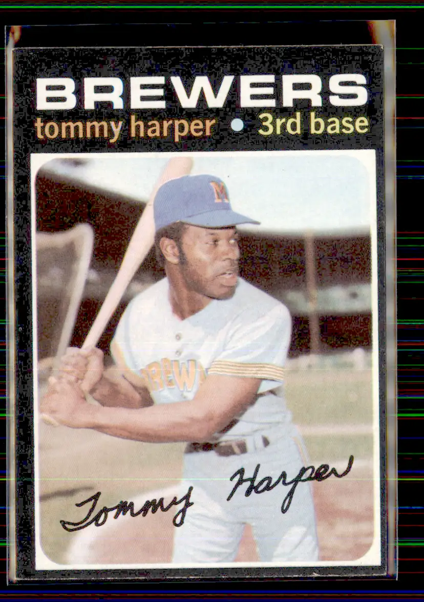 Tommy Harper 1971 Topps #260 - Milwaukee Brewers - (pk8-232)