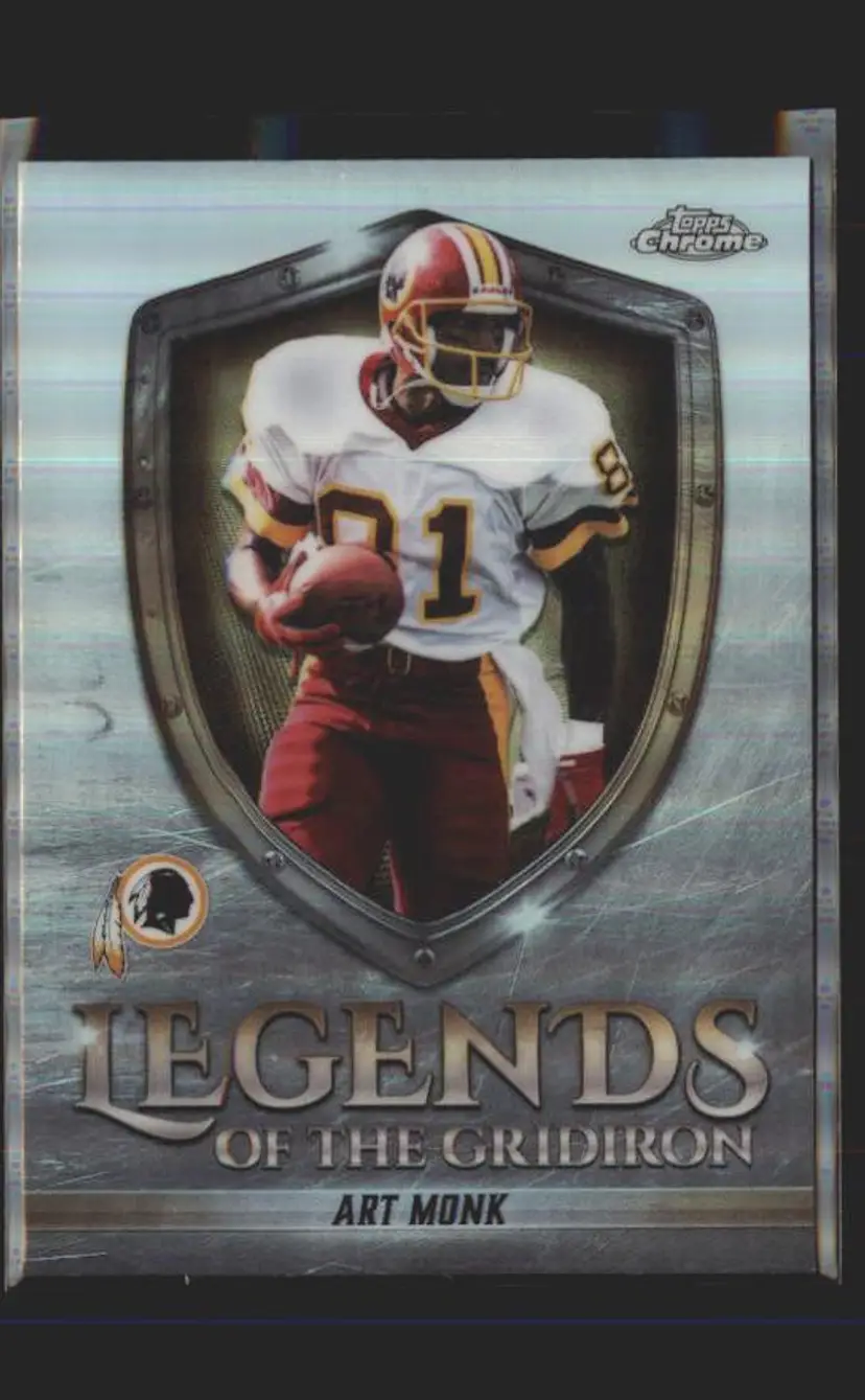 Art Monk 2025 Topps Chrome #LOG-19 Legends of the Gridiron Refractor - (140) - Washington Redskins