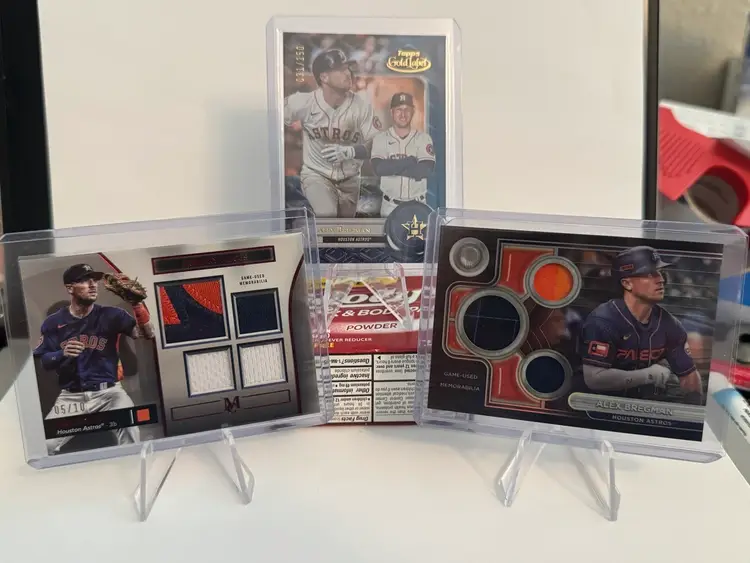 Alex Bregman Numbered Lot (3 Cards)- Houston Astros Uniform/ Boston Red Sox