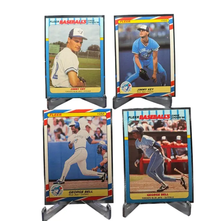 Fred McGriff 1990 Topps Kmart Fleer George Bell Jimmy Key Tom Henke Toronto BlueJays Lot