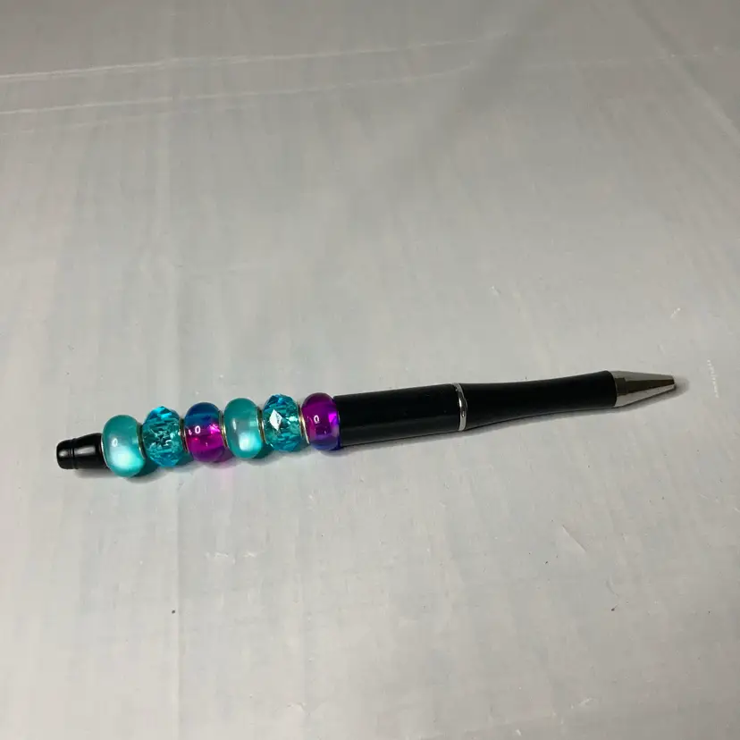 Fidget Pen Handmade By Me! Black Ink! Replaceable Cartridges! "2" Extra Ink Cartridges Included! 1 blue and 1 black!