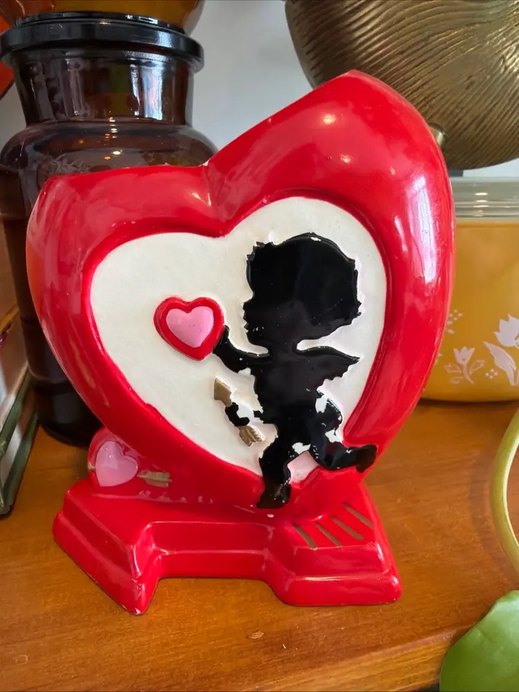 Vintage Rubens Japan Valentines Planter