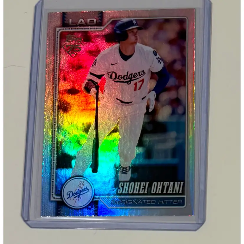 Shohei Ohtani Rainbow Foil Los Angeles Dodgers
