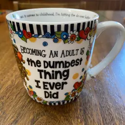 Suzy Toronto FUNNY “Becoming An Adult” Mug