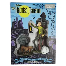 Hallmark Disney Haunted Mansion Caretaker and Dog Ornaments Set of 2