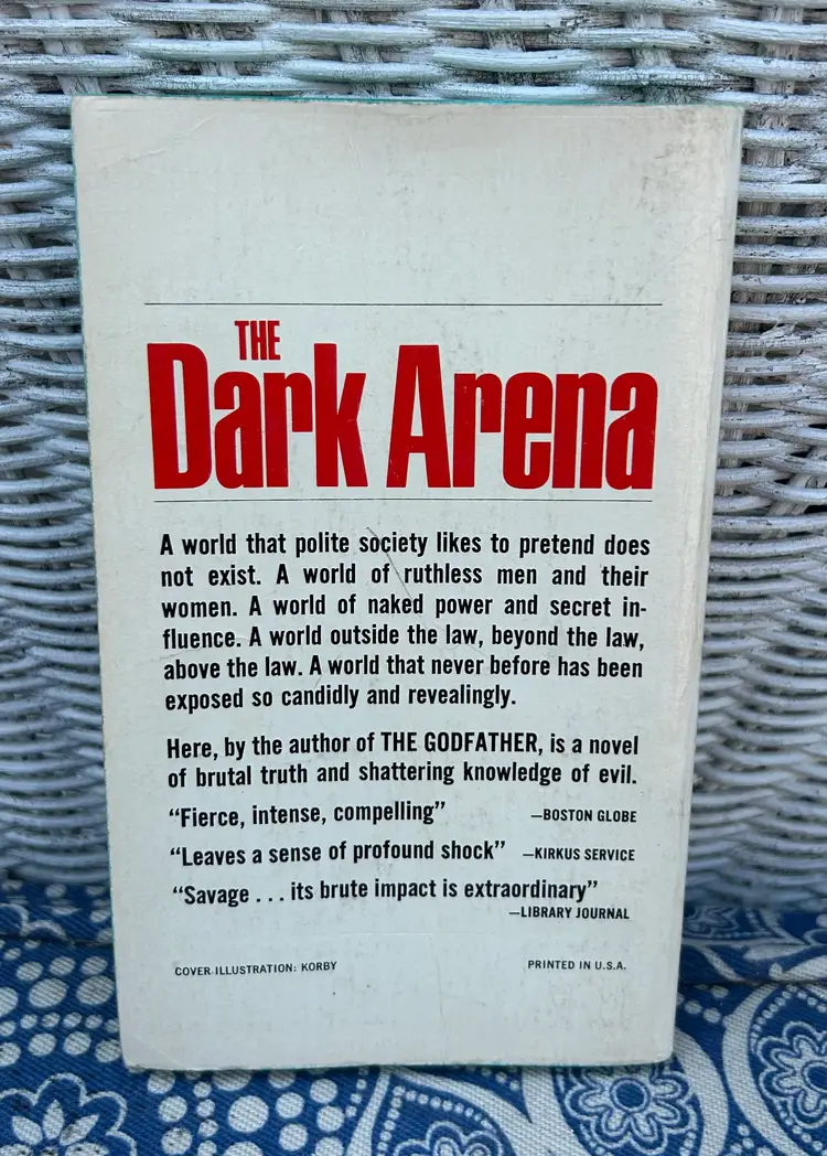 Vintage ‘The Dark Arena’ by Mario Puzo Vintage Dell Paperback 1969
