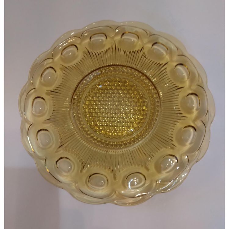 Vintage Bartlett/Collins Manhattan St. Genevieve Amber 10.5 in Serving Platter