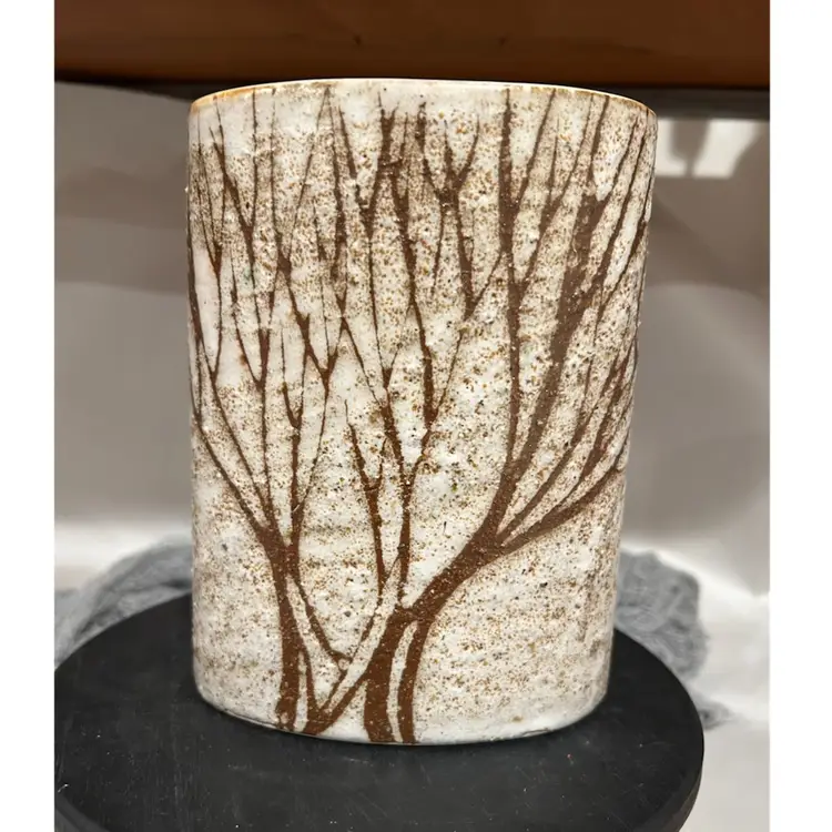 Anderson Designs Pottery Base Trees Decor MCM Mid Center Modern Oval