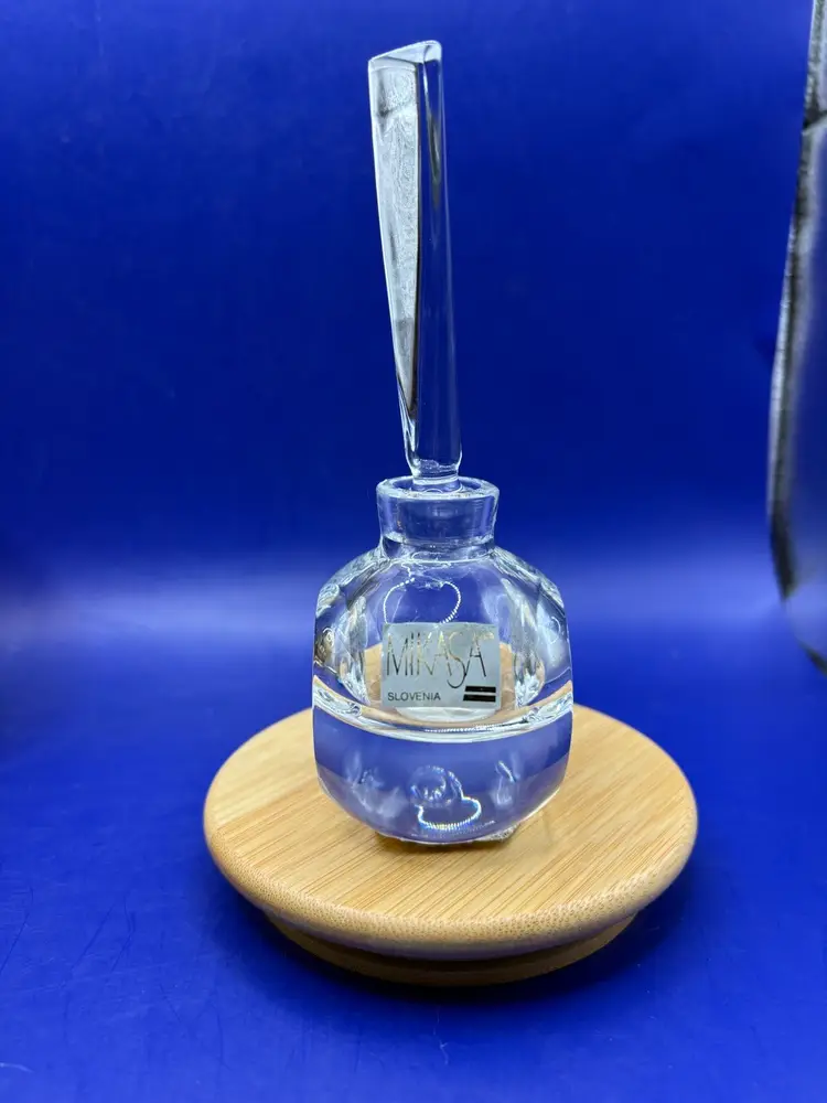 Mikasa Slovenia Clear Glass Perfume Bottle