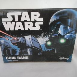 NIB Disney 2016 Star Wars Rogue One Death Trooper Helmet Coin Bank