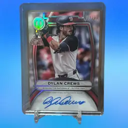 Dylan Crews 2025 Tribute RC /199 Auto Washington Nationals