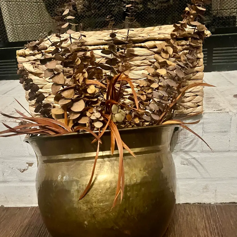 Brass Wall Planter