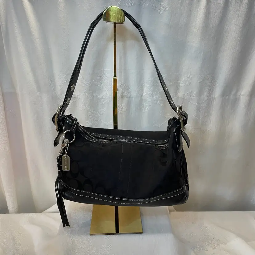 Vintage Y2K Coach Signature East West Duffle Hobo