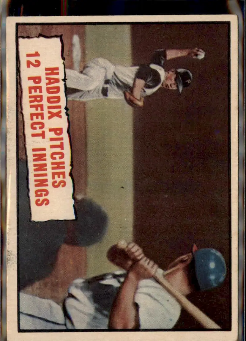 1961 Topps #410 Haddix Pitches 12 Perfect Innings - ( ) - Pittsburgh Pirates