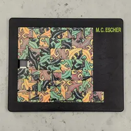 M.C. Escher Sliding Puzzle “E 118” 1963 Tessellation Art Pussycat Germany