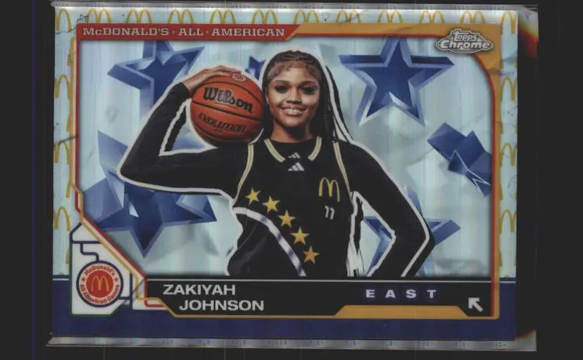 2025 Topps Chrome McDonald’s #65 Zakiyah Johnson Logo Refractor - ( 140 ) -