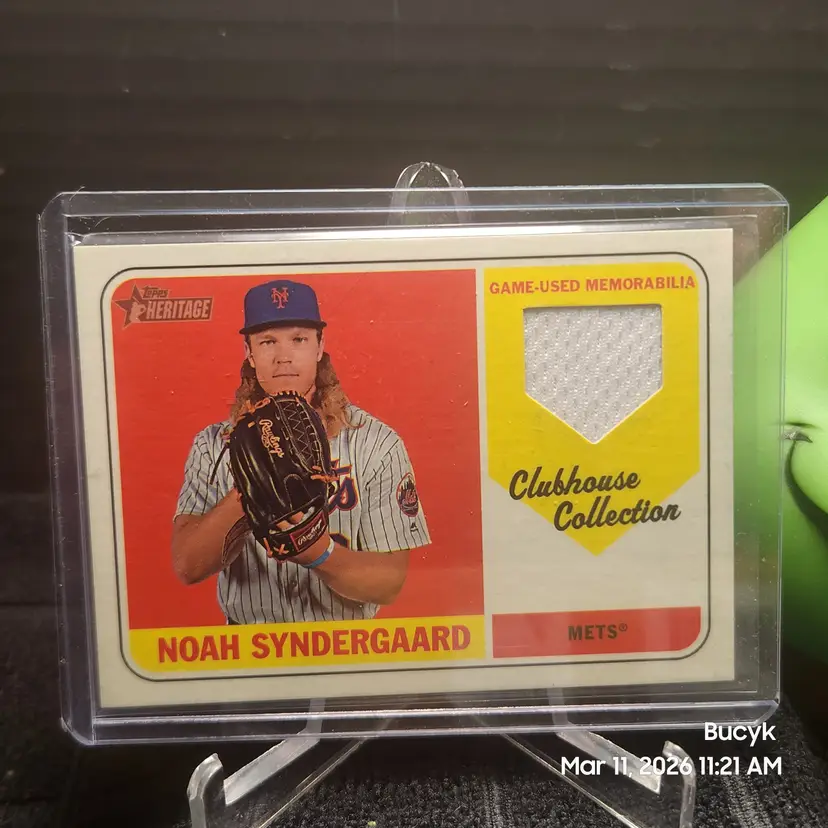 2018 Topps Heritage Relic - Noah Syndergaard New York Mets