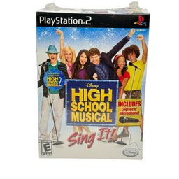 #01 New Sealed High School Musical Sing It PS2 With Logitech Microphone Sony Playstation 2