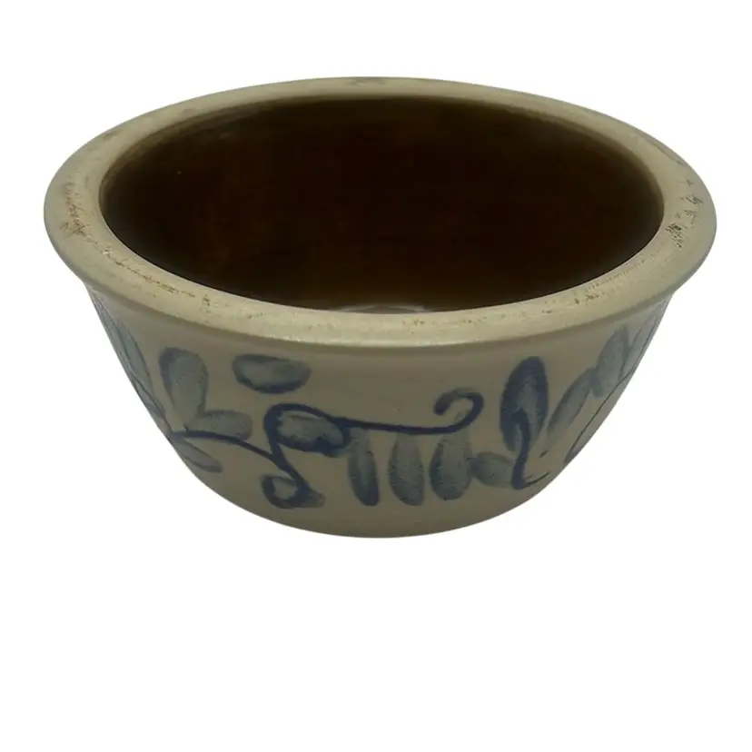 Vintage Beaumont Brothers Pottery Salt Glazed Stoneware Crock/Bowl, 5-1/2” Wide x 2-1/4” High