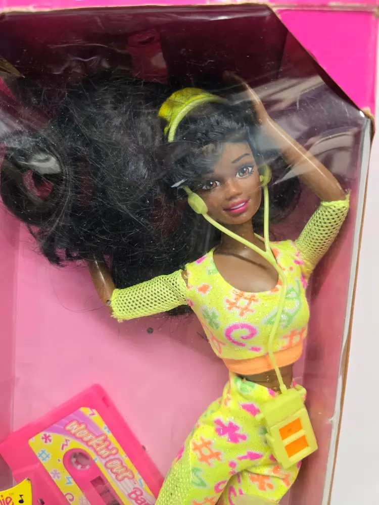 Vintage Workin' Out Christy Barbie Doll with Original Packaging
