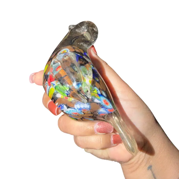 Millefiori Art Glass Bird