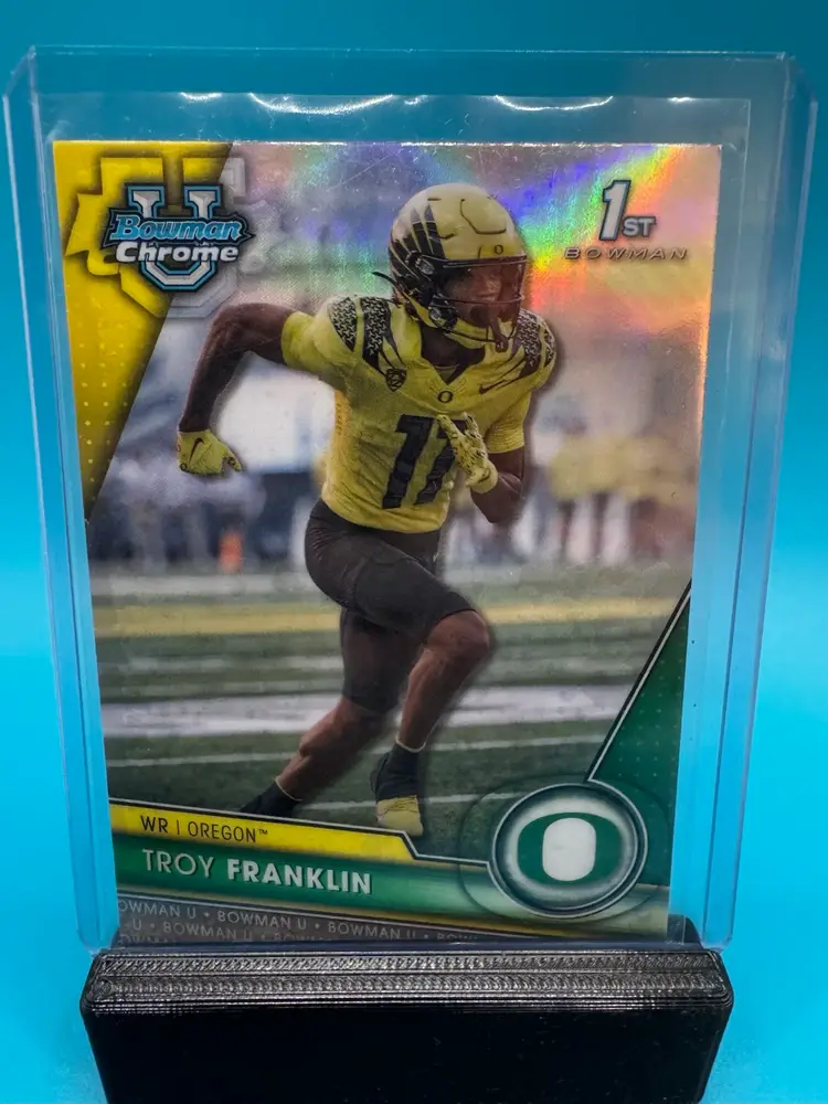 Troy Franklin 1st Bowman Chrome U Refractor Denver Broncos